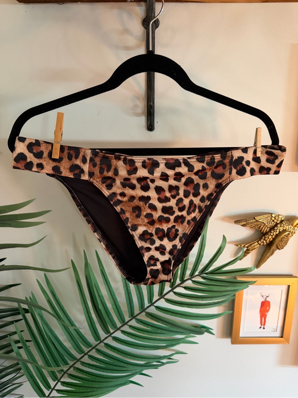 NEW! Leopard Print Bikini Bottom - Brown